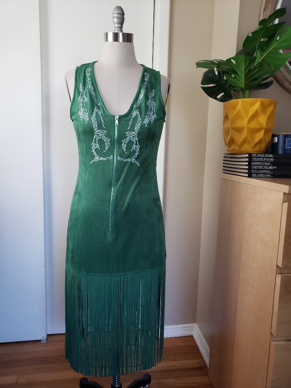 Oyrosy Western Glam Fringe Dress Size Large